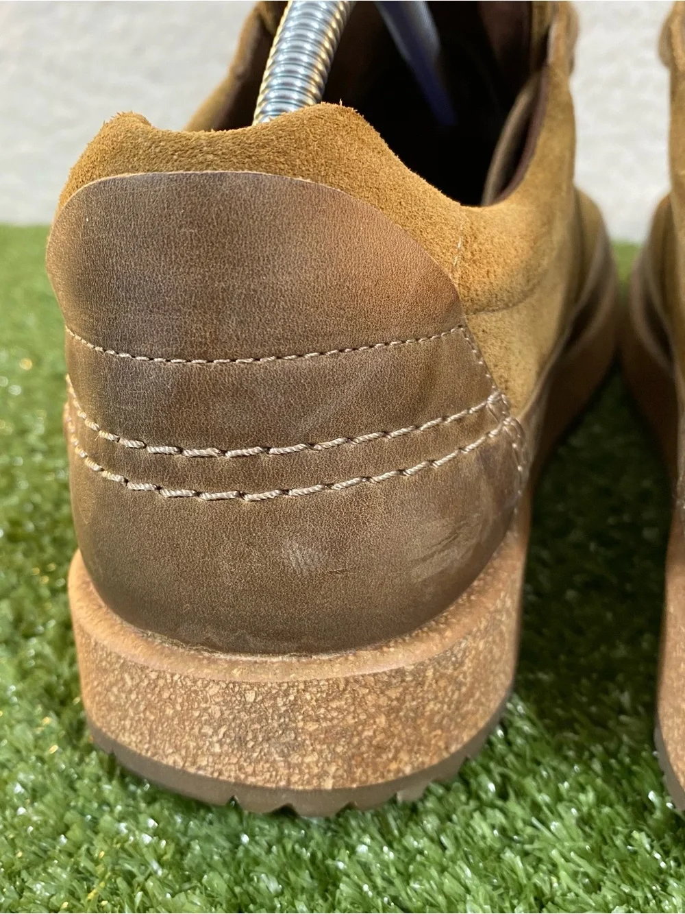Birkenstock Honnef Low Sneakers Shoes Men's 44 / 11 Brown Tan Suede Cork Comfort